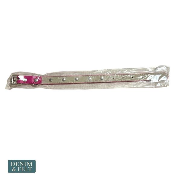 NEW Pink Rhinestone Dog Collar 12” Small Pet Bling Adjustable Collar - Picture 3 of 5